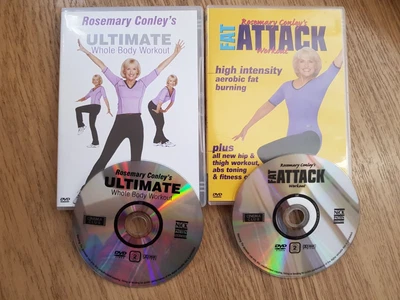 £4.50 • Buy ROSEMARY CONLEY : Ultimate Whole Body Workout/Fat Attack Workout (Dvd X 2 2003)
