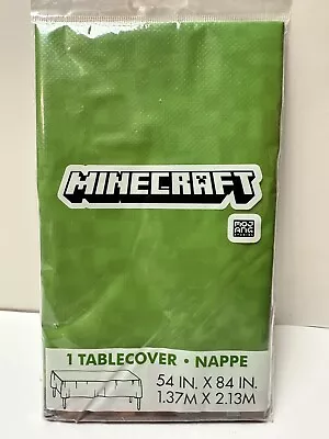 Minecraft Plastic Table Cover Birthday Party Supplies Decoration 54 X84  • $7.99