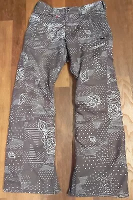 Volcom Slightly Removed Mens Medium Ledger Snowboard Ski Pants Brown Print Rare • $89.99