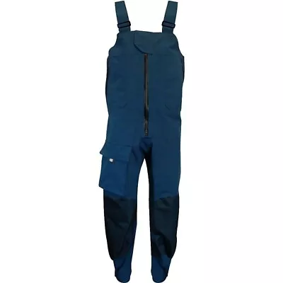 Sailing Waterproof Dungarees Salopettes Chest Highs Navy L Extra Pockets • £95