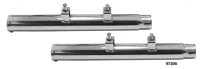 2  Chrome Slip On Mufflers For 14-22 Harley Sportster XL 1200 883 97206 • $99.95