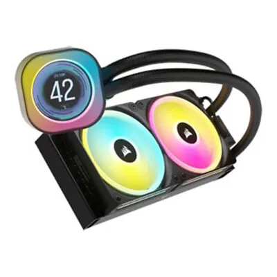 Corsair ICUE LINK H100i LCD RGB 240mm All In One CPU Liquid Cooler - Black • £270.70