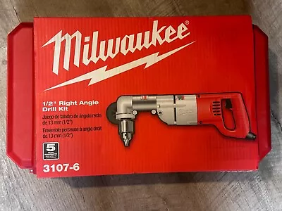 Milwaukee 3107-6 - 1/2in D-Handle Right Angle Drill Kit - Brand New • $234.95