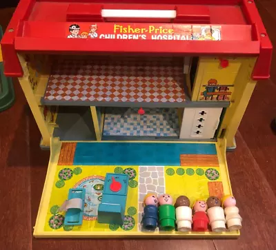 Fisher Price Little People Play Family Childrens Hospital #931 Vintage 1976 • $44.97