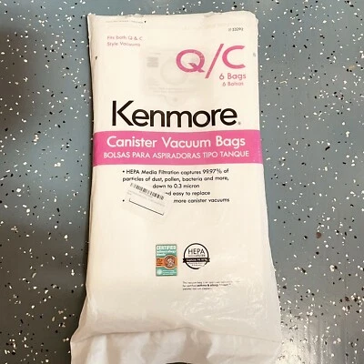$12.55 • Buy Kenmore 20-53292 Vacuum Cleaner Bag - 6 Pieces