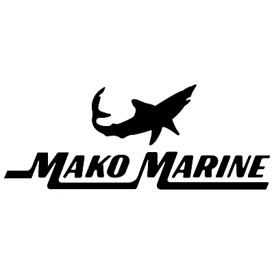 Pair Of Mako Marine  Boat Fishing Sticker Decal Pair  *choose Color And Size*  • $13.75