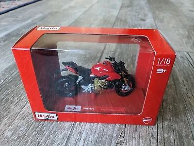 Maisto Ducati Super Naked V4 S 1/18 Scale Motorcycle In Original Box • $13.99