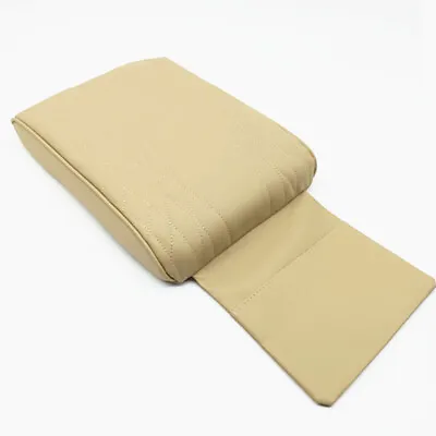 Car Armrest Pad Cover PU Leather Center Console Box Cushion Mat Protector Beige • $29.60