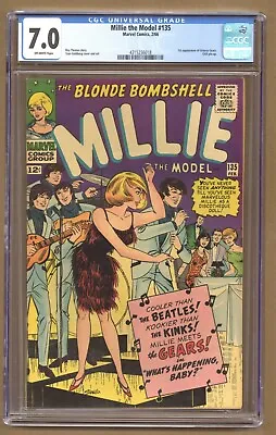 Millie The Model 135 (CGC 7.0) 1st Appearance Of Groovy Gears 1966 Marvel Comics • $79.20