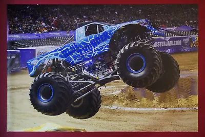 Monster Truck Sport Racing Blue Thunder Collector Rookie Poster 24X36 NEW   THUN • $23.95