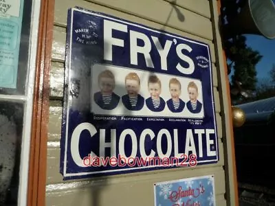 Photo  Frys Chocolate Sign At Norchard Low Level Railway Station Fascinating Old • £1.70