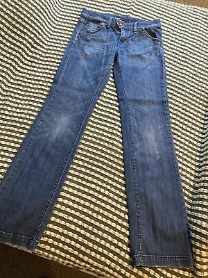 Women’s Miss Sixty Bella Blue Jeans Size 30 (W30 L34) Distressed Relaxed Leg • £14.99