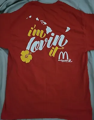 McDonald's Hawaii I'm Lovin' It T-Shirt Red M L • $12.89