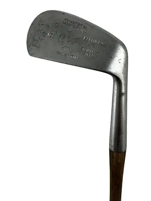 1919 MacGregor POPULAR Antique FANCY FACE Hickory Wood PUTTER Forged Golf Club • $38.35