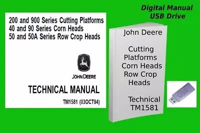 $24.99 • Buy John Deere Cutting Platforms Corn Heads & Row Crop Heads Manual See Description