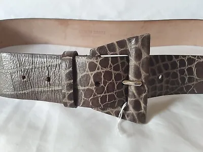 £30 • Buy A Gorgeous Giorgio Armani Brown Leather Belt, Size 48, 172