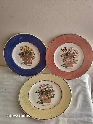 £44.24 • Buy Wedgwood Queen's Ware England Sarah's Garden Set Of 3 Salad Plate 8  S