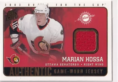 02/03 Pacific Quest For Cup Marian Hossa Game Jersey #13 • $2.48