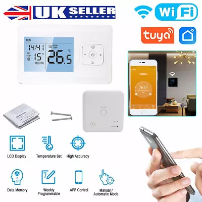£47.49 • Buy For Alexa Tuya WiFi Smart Thermostat Water/Heating/Gas Boiler Remote Controller
