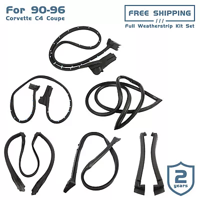 For 1990-1996 Corvette C4 9096GGW Full Weatherstrip Kit Set Weather Strip Seal • $134