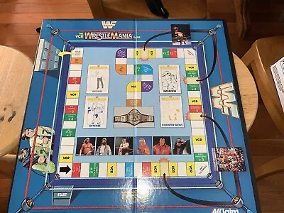 WWE WWF Wrestlemania VCR Game Board Wrestling Hogan Andre  • $19.99