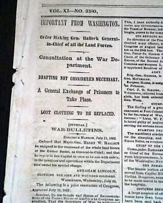 Greenville Missouri Capt. Leeper Confederate Guerrillas Civil War 1862 Newspaper • $32