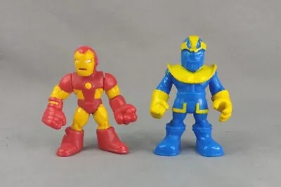 Playskool Imaginext Marvel Super Hero Squad THANOS & IRON MAN  Action Figure • £3