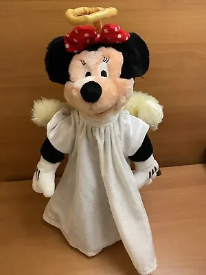 VTG  Disney Minnie Mouse Tree Topper 16” Angel Wings Halo Christmas • $35