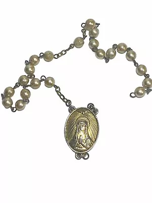 Vatican Libary Collection Mary Sacred Heart Gold Tone Pendant  • $21.10