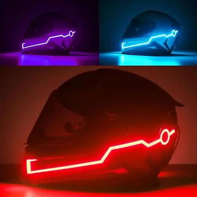 3 Modes Motorcycle Helmet LED Night Safety Warn Light Strip Riding Si Gift • $7.46