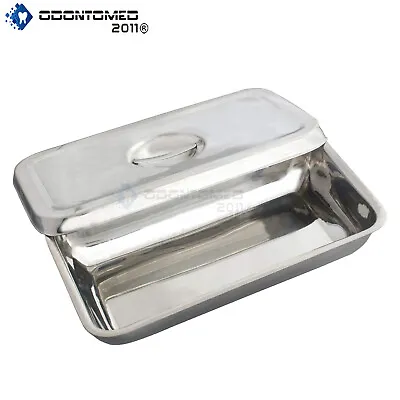 MEDICAL TATTOO STAINLESS INSTRUMENT STERILIZATION TRAY CASE 8 X4 X2   • $13.05