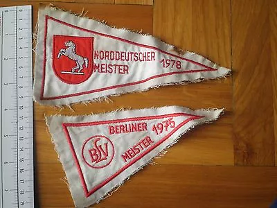 Football Germany BERLIN 1975 MEISTERSCHAFT 1978 NORDDEUTSCHER LOT PATCH PENNANT • $9.99