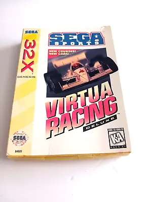 Virtua Racing Deluxe Sega 32X 1994 Game Box Missing Manual • $19.20