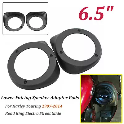 6.5  Lower Fairing Speaker Boxes Pods For Harley Electra Road Glide King FLHR • $46.42