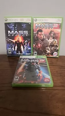 Mass Effect Trilogy Bundle Lot (Microsoft Xbox 360) - All CIB Good Condition  • $16