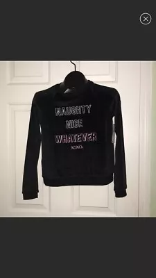 NWT XOXO Juniors S Sweatshirt - Naughty Nice Whatever • £9.97