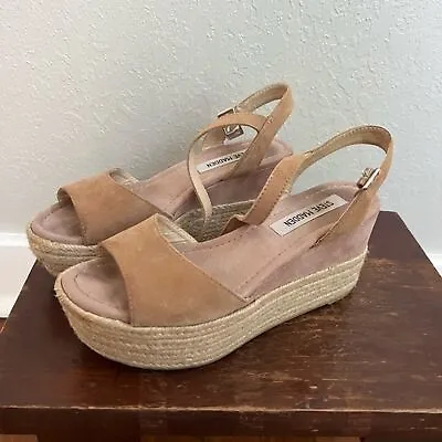 Steve Madden Kianna Open Toe Wedge Sandals Size 6.5 • $20