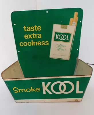 Kool Cigerates   Smoke KOOL  Metal Store Display Holder Vintage • $44.95