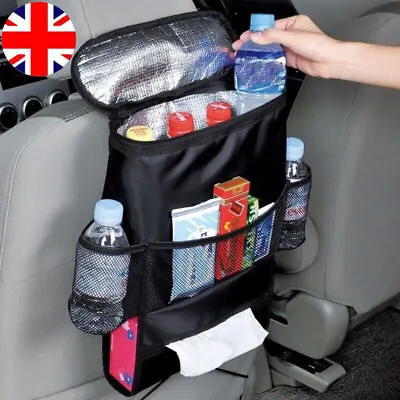 £4.99 • Buy Car Seat Back Organiser Multi Pocket Storage Bag Organizers Holder Travel Black