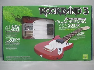 XBox 360 FENDER MUSTANG PRO-GUITAR Controller Rockband 3 2010 Mad Catz NEW • $279.99