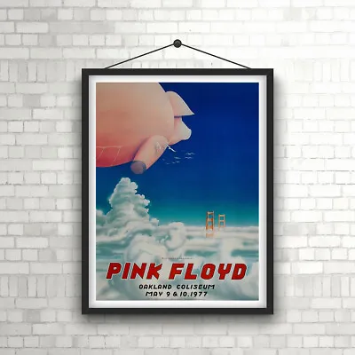 $14.98 • Buy Pink Floyd Oakland Coliseum 1977 Vintage Concert  Poster