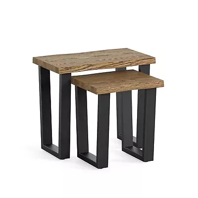 Canterbury Oak Nest Of Tables Nesting Tables Modern Nest Of Tables • £189