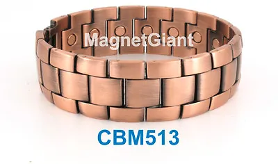 *** The Most  Wide Men Copper Link High Power Magnetic Bracelet ***  CBM513-2 • $24.80