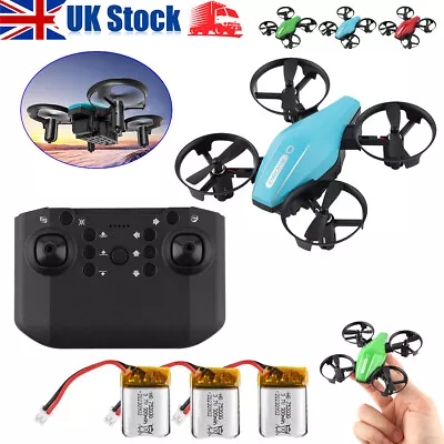 3Batteries Mini RC Drone Quadcopter 4CH 2.4G Toys Drone Helicopter For Kids Gift • £21.77