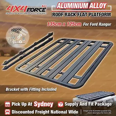 135x125cm Al-Alloy HD Roof Rack Flat Platform For Ford Ranger Dual 07-On SYD • $485