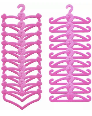 20 Pink Dolls Hangers Suitable For Dolls Cindy • $4.91