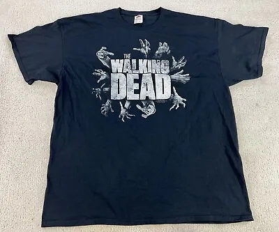 2016 AMC The Walking Dead Graphic Tee T-Shirt Black  Zombie Horror Mens 2XL • $14.98