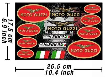 Moto Guzzi Decal Stickers Motorcycle Graphics Autocollant Aufkleber Adesivi 631 • $11.99