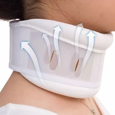 Professional Adjustable Cervical Collar Neck Traction Brace Support Pain Relief • £12.69