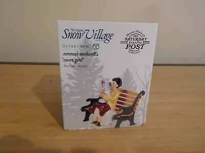 Dept 56 Snow Village Accessory - Norman Rockwell's Cover Girl - NIB Free Ship • $19.99